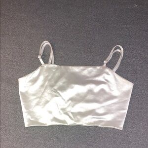 Elegant Cream Crop Top